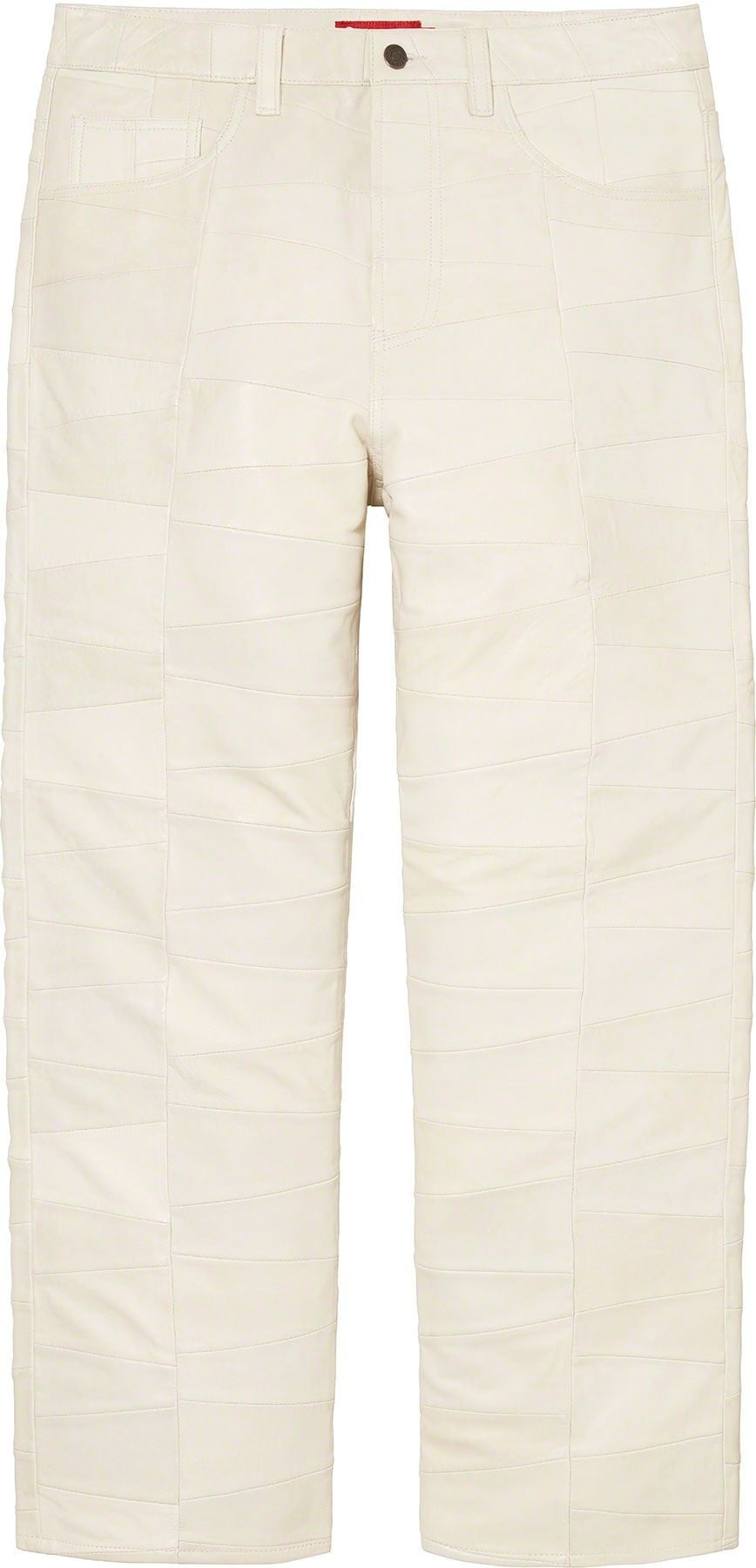 Patchwork Leather 5-Pocket Jean view 9